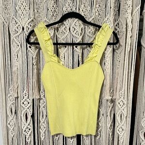 Ribbed Yellow Tank